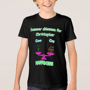 Süßes Eiscreme-Sommer-Dilemma-Kinder-T-Shirt mit i Tri-Blend Shirt