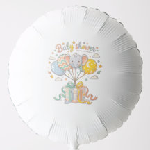 Süßes Elefant-und-Luftballon-Design für Baby