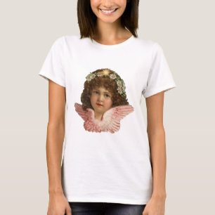 Süßes Engels-Mädchen-Vintager T - Shirt