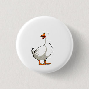 Süßes Enten-Design Männer Wasservögel Vogel Hausti Button