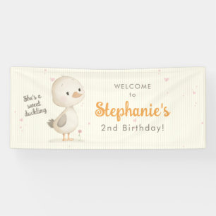 Süßes Entlein Geburtstag Banner