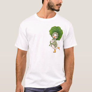 Süßes Entlein mit Blattregenschirm – Whimsical Spr T-Shirt