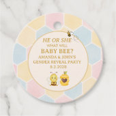 Süßes Er oder Sie Baby Biene Geschlecht Enthüllung Geschenkanhänger (Vorderseite)