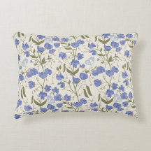 Süßes Erbsenblau und cremefarbenes Cottage-Design