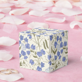 Süßes Erbsenblau und cremefarbenes Cottage-Design Geschenkschachtel