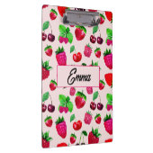 Süßes Erdbeer-Frucht-Monogramm-Kinder-Clip-Board Klemmbrett (Rechts)