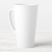 Süßes Erdbeer-Kawaii-Monogramm Milchtasse (Linke Ecke)