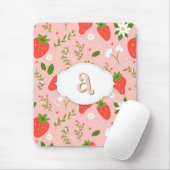 Süßes Erdbeer-Muster-Mausepad Mousepad (Mit Mouse)