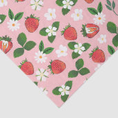 Süßes Erdbeeren Blume Wasserfarben Seidenpapier (Detail)