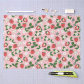 Süßes Erdbeeren Blume Wasserfarben Seidenpapier (Handwerk)