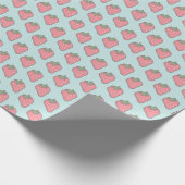 Süßes Erdbeeren Geschenkpapier (Ecke)