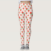 Süßes Erdbeeren & Herz Leggings (Vorderseite)