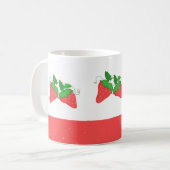 Süßes Erdbeeren Kaffeetasse (Vorderseite Links)