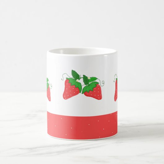 Süßes Erdbeeren Kaffeetasse (Mittel)