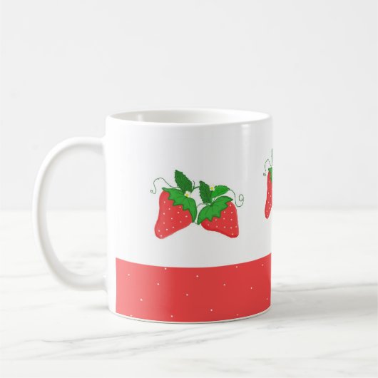 Süßes Erdbeeren Kaffeetasse (Links)