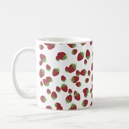 Süßes Erdbeeren Kaffeetasse (Links)