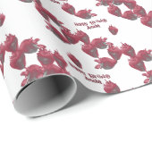 Süßes Erdbeeren Personalisiert Geschenkpapier (Rolleneckpunkt)