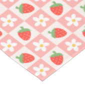 Süßes Erdbeeren und Blume Tischdecke (Schrägansicht)