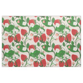 Süßes Erdbeeren und Blüten Stoff (Fat Quarter (45,7 x 55,9 cm))