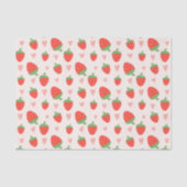 Süßes Erdbeeren und Herz-Gewebe Seidenpapier (Vorderseite)