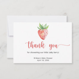 Süßes Erdbeeren - vielen Dank Dankeskarte