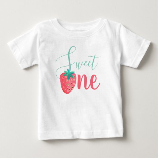 Süßes Erdbeerkind Baby T-shirt (Vorderseite)