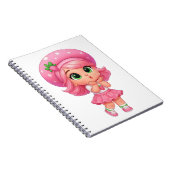 Süßes Erdbeermädchen Chibi Notizblock (Rechte Seite)