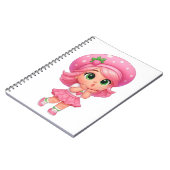 Süßes Erdbeermädchen Chibi Notizblock (Linke Seite)