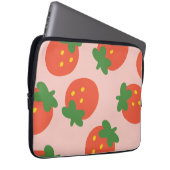 Süßes Erdbeermuster Laptopschutzhülle (Vorne Rechts)