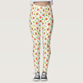 Süßes Erdbeermuster Leggings (Vorderseite)
