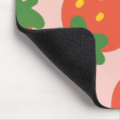 Süßes Erdbeermuster Mousepad (Ecke)