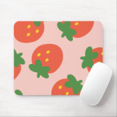 Süßes Erdbeermuster Mousepad (Mit Mouse)