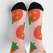 Süßes Erdbeermuster Socken (Oben)