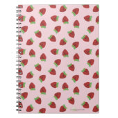 Süßes Erdbeernotizbuch Notizblock (Vorderseite)