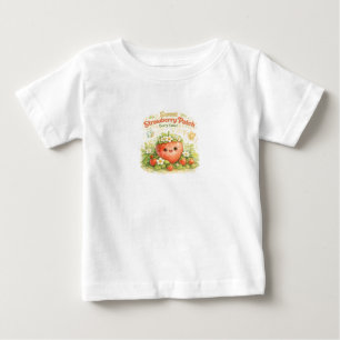 Süßes Erdbeerpflaster-Baby-Shirt Cute Berry Baby T-shirt