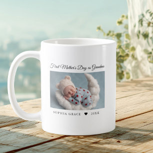 Süßes erstes Muttertag als Oma neues Baby-Foto Kaffeetasse