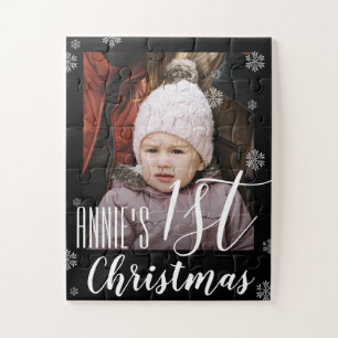 Süßes erstes Weihnachtsfoto-Puzzle für Kinder Puzzle