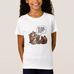 Süßes Eulen-Back-to-School-Kinder-Lustiges-Humor-S T-Shirt