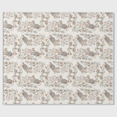 Süßes Extravagantes Mouse, Schachbrettcreme Geschenkpapier (Flach)