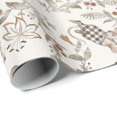 Süßes Extravagantes Mouse, Schachbrettcreme Geschenkpapier (Rolleneckpunkt)