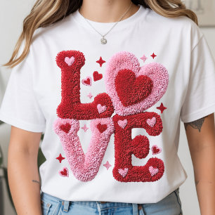 Süßes falsches Yarn-Valentins-Shirt-Geschenk für F T-Shirt