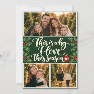 Süßes Familienfoto zu Weihnachten in dieser Saison