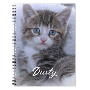 Süßes Familienkitten-Foto Notizblock