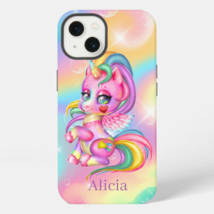 süßes Fantasy-Einhorn Namen hinzufügen iPhone 13 Hülle