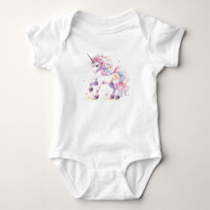 Süßes Fantasy-Magie-Baby-Einhorn, Baby Mädchen Strampler