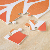 Süßes farbenfrohes Blätter-Muster Puzzle (Seite)