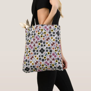 Süßes farbenfrohes Blumendesign Tasche