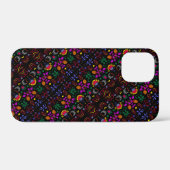 Süßes farbenfrohes Blumenmuster Case-Mate iPhone Hülle (Rückseite (Horizontal))