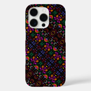 Süßes farbenfrohes Blumenmuster iPhone 16 Pro Hülle