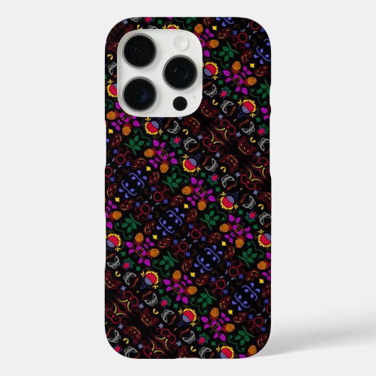 Süßes farbenfrohes Blumenmuster Case-Mate iPhone Hülle (Rückseite)